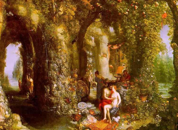 Jan Brueghel Jan Brueghel the Elder, A Fantastic cave with Odysseus and Calypso china oil painting image